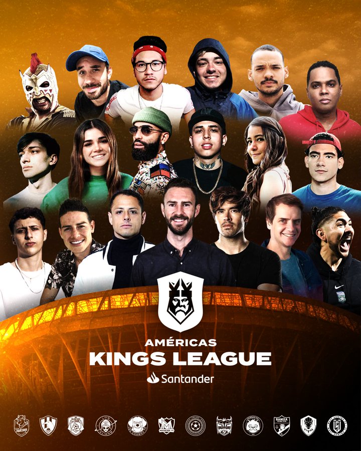 Kings League Américas todos los presidentes quiénes son y sus equipos