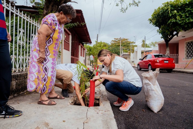 Cecilia Patrón reitera su compromiso por una Mérida más verde.