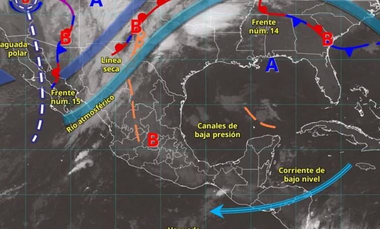 LLUVIAS Y RÁFAGAS SORPRENDERÁN A YUCATÁN ESTE JUEVES