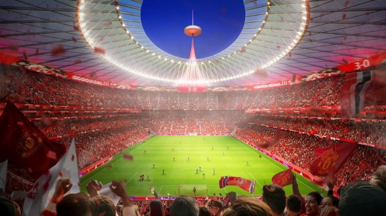 MANCHESTER UNITED ANUNCIA ESTADIO PARA 100 MIL AFICIONADOS CON INVERSIÓN MULTIMILLONARIA