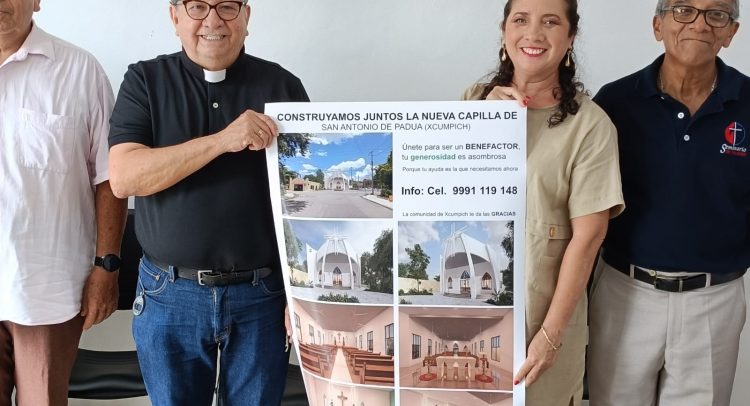 SOLICITAN APOYO PARA LA REMODELACIÓN DE LA CAPILLA DE XCUMPICH, CON MÁS DE 55 AÑOS DE HISTORIA